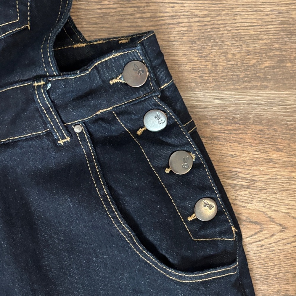 Hell Bunny dark Denim Women's Overalls - Picture 5 of 9